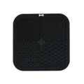 Eat Slow Live Longer Lick Mat Quad (20 x 20 cm) grå