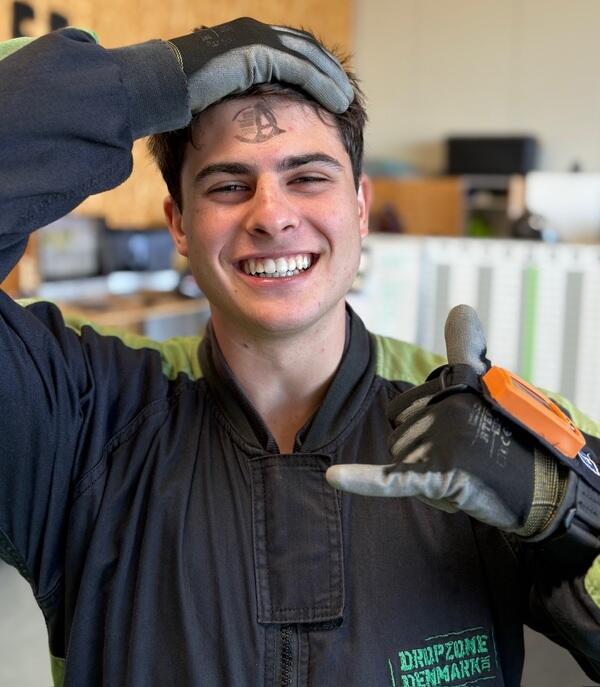 Newly Certified Skydiver at Dropzone Denmark