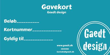 Gaedt Design gavekort