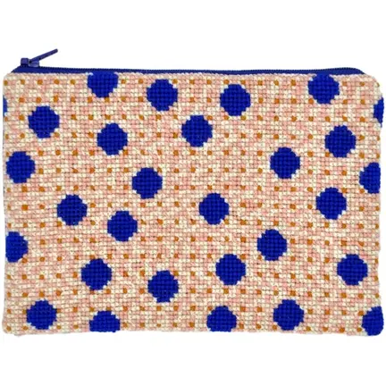 broderet clutch fra fru zippe med abstrakt moenster som hedder sparkling mosaic