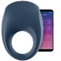 Satisfyer Strong One vibrerende penisring med app-styring i sort silikone
