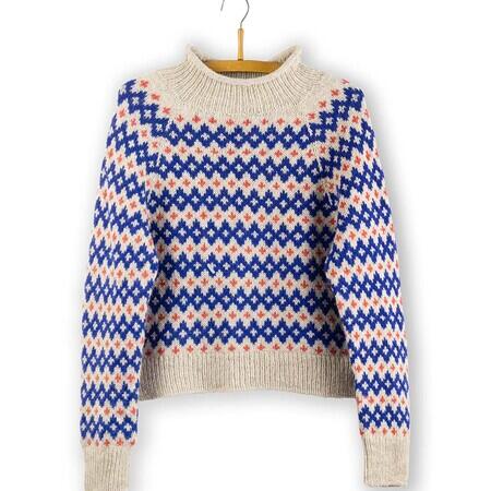 leknit lene holme samsoe inge sweater isager archives jensen garn model strikkeopskrift