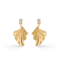 MONARCH earrings in 14 karat gold with diamonds | Danish design by Mads Z