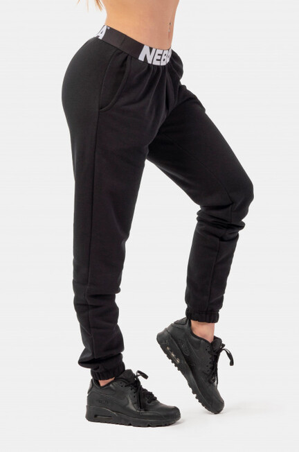 Iconic Mid-Waist Joggingbukser sort 1