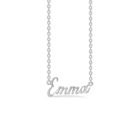 Name Tag Emma made of 925 pure sterling silver.