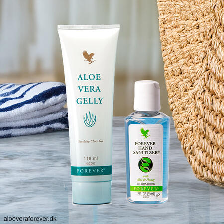Forever Hand Sanitizer og Aloe Vera Gelly - makkerpar til sommerudflugten