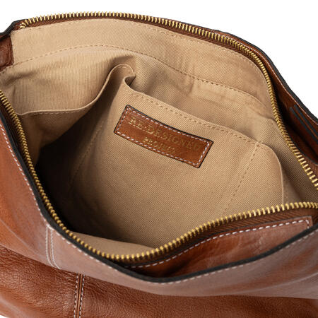 Project 2 Crossover Walnut/Gold RE:Designed læder projekttaske