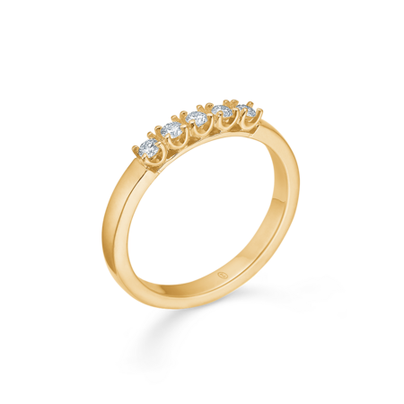 CROWN ALLIANCE diamond ring in 14 karat gold | Danish design by Mads Z