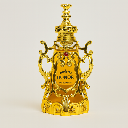 Honor & Glory Eau de Parfum – luksuriøs dameparfume i gylden flakon