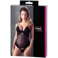 Cottelli Lingerie sort blonde body i mesh – onesize
