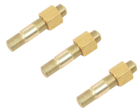 Auspufflex - Schraubensatz 3 Stk. 3/8" x 5/8" UNF Gewinde an Halterungen 3/8" UNF Gewinde an Messingmuttern Passend für: MF35, MF65, MF135, MF165-MF188 Passend für: MF230, MF240, MF250, MF265, MF275, MF290 Passend für: MF550, MF575, MF590 Passend für: Für