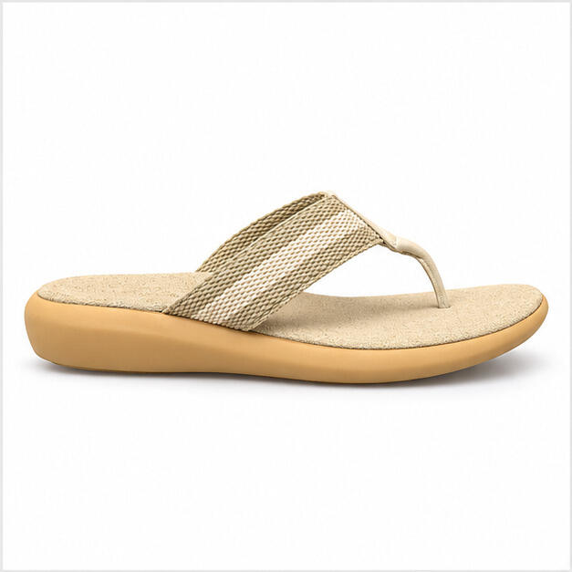 Wortmann Offwhite Tåsandal Med Blød Sål - 40