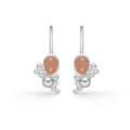 PRECIOUS BUBBLES silver earrings with moonstone | Danish design by Mads Z