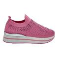 Dame sneakers elastik fuxia