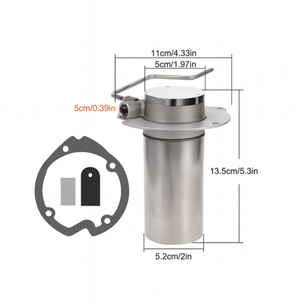 Brænder til 5 kW dieselfyr – kompatibel med Vevor, Sunster og andre kinafyr - robust reservedel til kinafyr