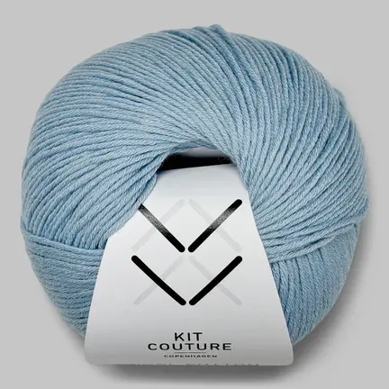 Garnnøgle Wool Cotton fra Kit Couture i farven lyseblå