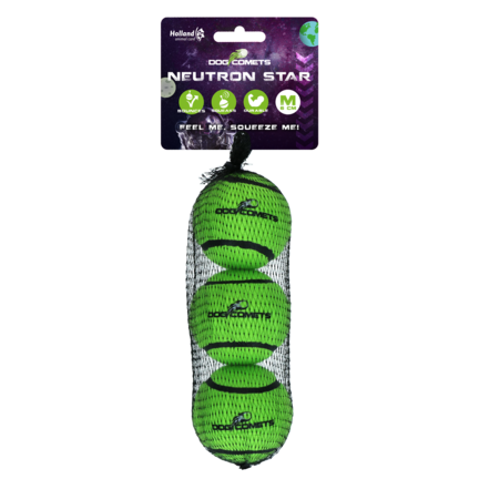 Dog Comets Neutron Star Tennis Ball With Squeaker