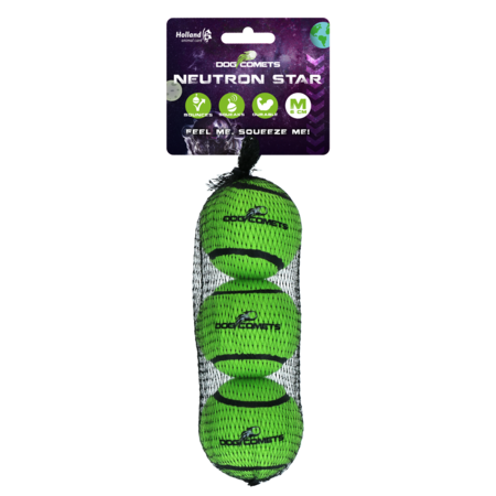 Dog Comets Neutron Star Tennis Ball With Squeaker