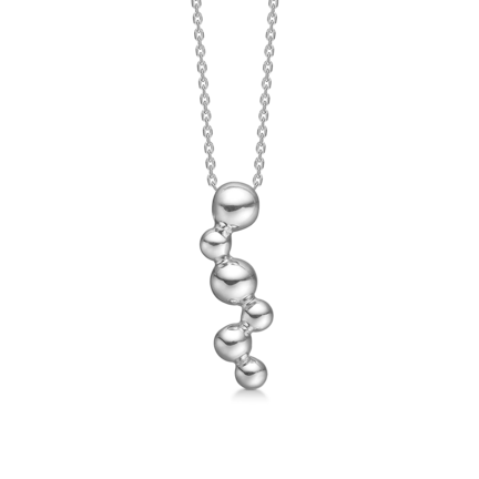 EMBEDDED BALL silver necklace | Danish design by Mads Z
