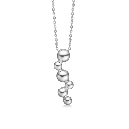 EMBEDDED BALL silver necklace | Danish design by Mads Z