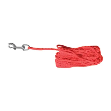 Trixie sporline- og svømmeline med håndtag i rød nylon