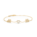 'Wow / Mum' bracelet in 14-carat gold