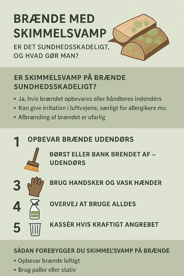 gode råd til hvordan man undgår skimmelsvamp i sit brænde