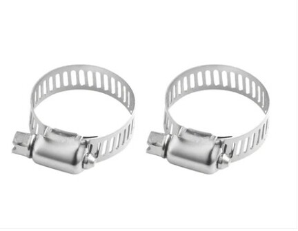 Spændebånd til udstødningsrør Ø24mm rustfrit stål til dieselfyr