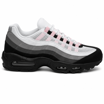 Unisex sneaker grå/hvid med pink detaljer