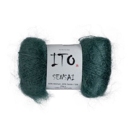 Farven Pool green i garnet sensai fra ito yarn