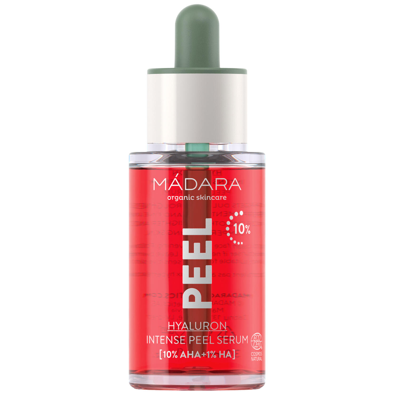 Mádara, PEEL Hyaluron Intense Peel Serum, 30 ml. - Ansigtspleje, Hudpleje, Peeling, Mask, Eksfoliering, Ansigtspeeling, Leave-on Peeling, AHA Syre, Dermatologisk Testet