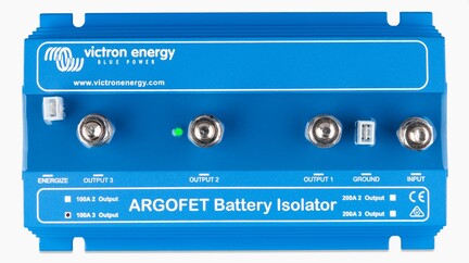 FET batteriseparator til 3 batteribanker