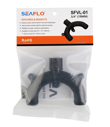 Seaflo Antihævert Vented Loop 19 mm – Marine Toilet Ventil