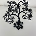 sort træ wire metal 17 cm