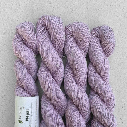 4 garnnoegler af maerket nepal fra pascuali i farven rose quartz