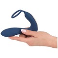 Vibrating Prostate Plug med cockring i sort silikone med kraftig vibration og ergonomisk form