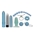 The Turquoise Pleasure Set – 8-delt erotisk sæt med dildo og vibrator