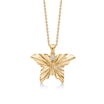 MONARCH pendant in 14 karat gold with diamond | Danish design by Mads Z