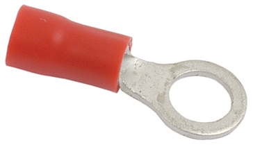 Cable lug 5.3 mm eye - 20 pcs. - Red