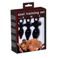 Sort analplug-trio fra You2Toys i tre størrelser fremstillet i glat TPR med sikker ring