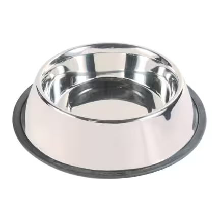 Populær Trixie Hundeskål i rustfrit stål med gummikant