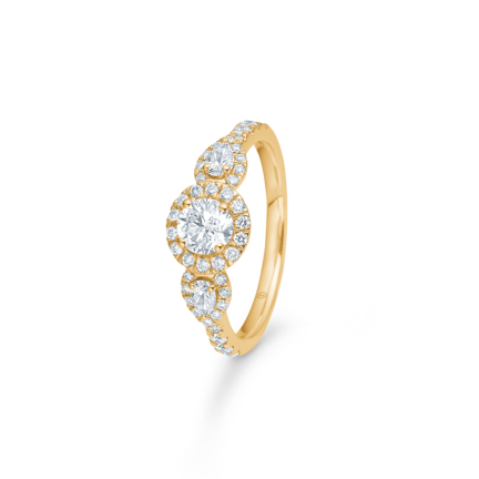 SICILY diamond ring in 14 karat gold | Danish design by Mads Z