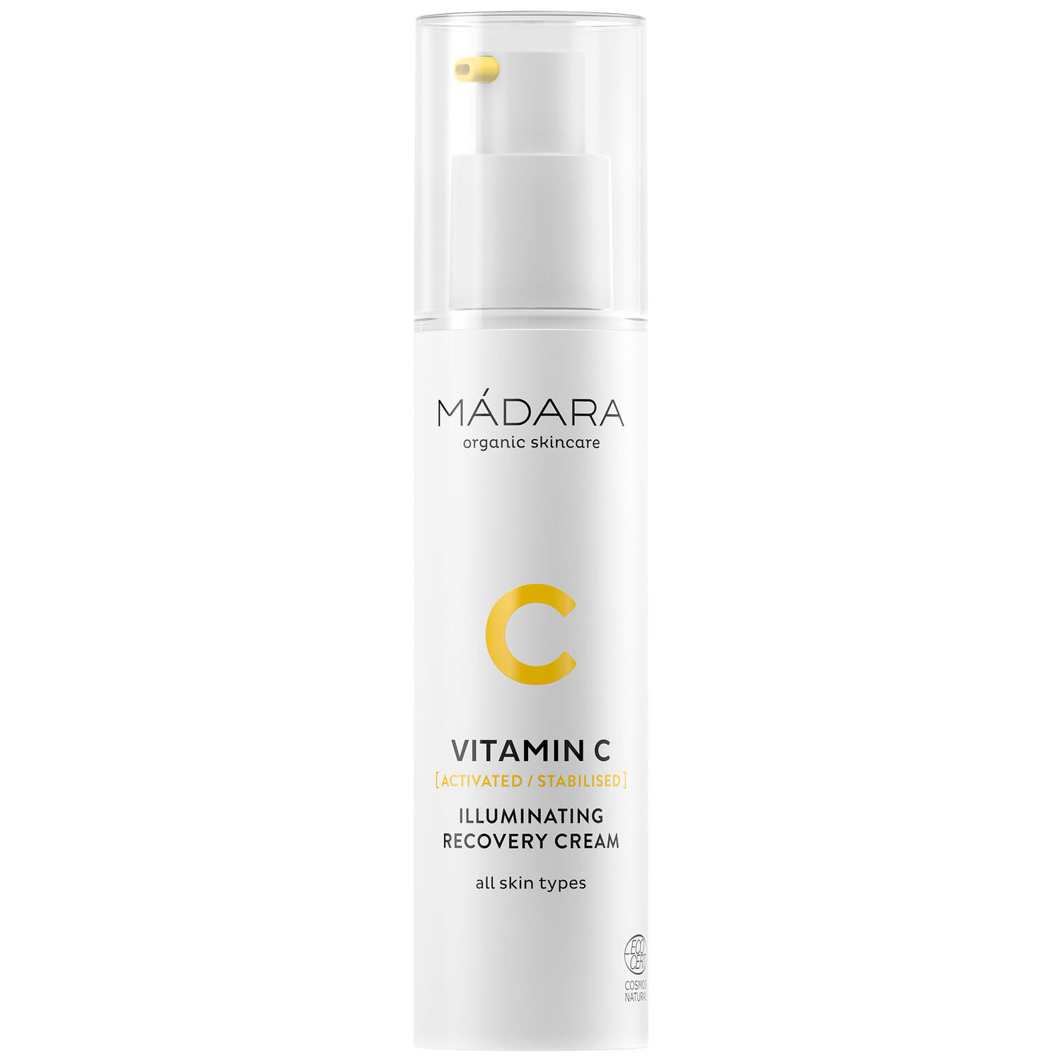 Mádara, VITAMIN C Illuminating Recovery Cream, 50 ml. - Ansigtspleje, Hudpleje, Dagscreme, Dags Creme, Natcreme, Nat Creme, Glød, Lysner Huden, Pigmentering, Brune pletter, Dermatologisk Testet