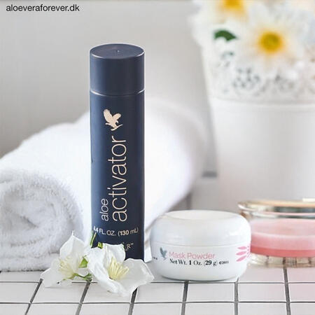 Pink Mask Aloe Mask Prinsessemaske aloe activator og mask powder fra Forever Living