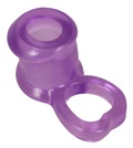 Sleeve & Ball Ring fra You2Toys – lilla fleksibel penisring