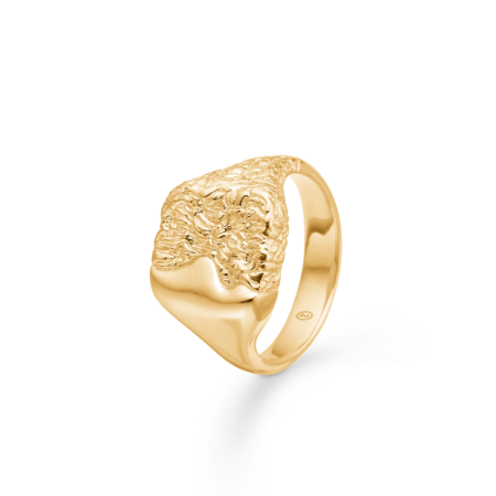 Edge ring in gold-plated silver | Studio Z