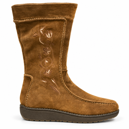 Tamaris Nubuck Støvle med Broderi