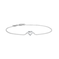 Tender Heart bracelet in 925 sterling silver with cubic zirconia.