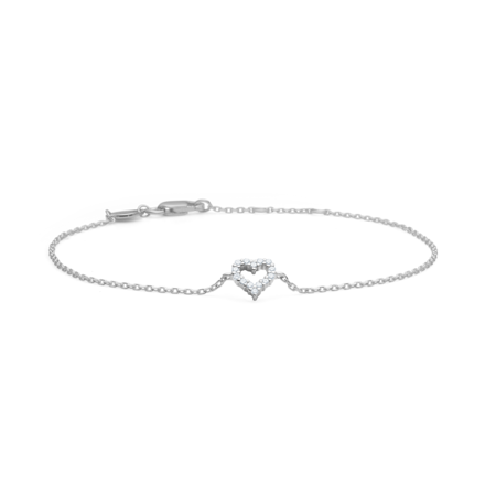 Tender Heart armbånd i 925 sterlingsølv med zirkonia.
