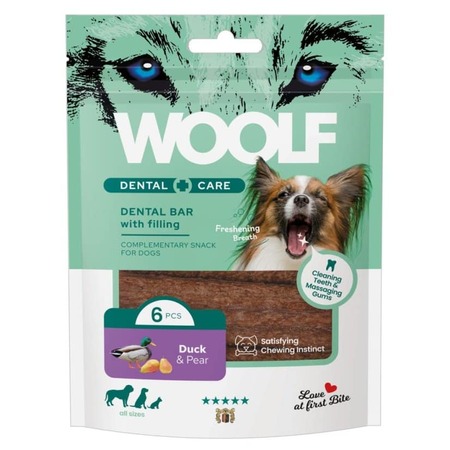 WOOLF Dental care Duck and pear bar - 108G